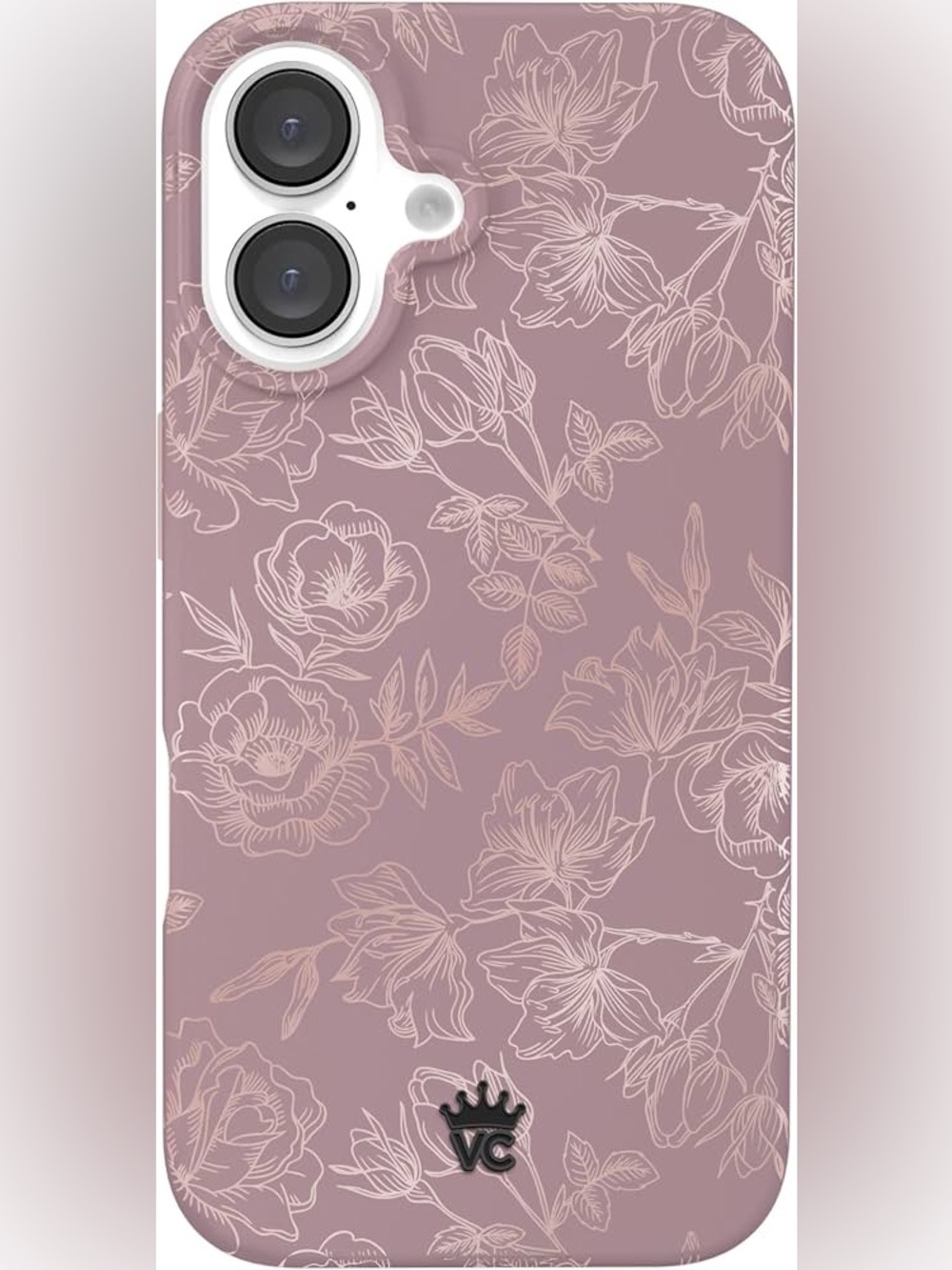 Velvet Caviar iPhone 16 Case Rose Gold Flowers - Compatible with MagSafe NIB